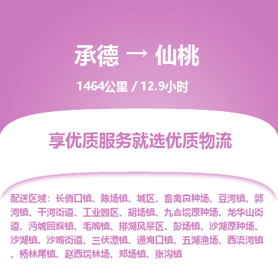 承德到仙桃物流公司|承德到仙桃貨運|承德至仙桃專線物流