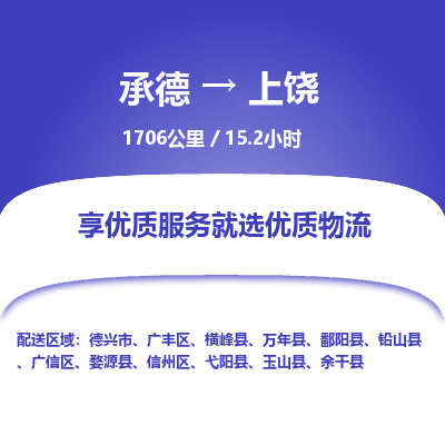 承德到上饒物流公司|承德到上饒貨運(yùn)|承德至上饒專(zhuān)線物流