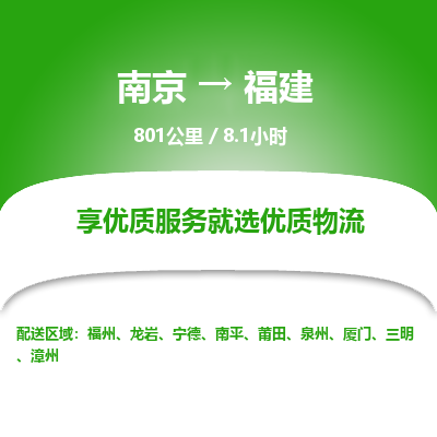 南京到泉州物流公司_南京到泉州直達(dá)貨運(yùn)專線