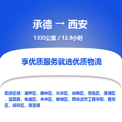 承德到西安物流公司|承德到西安貨運(yùn)|承德至西安專線物流