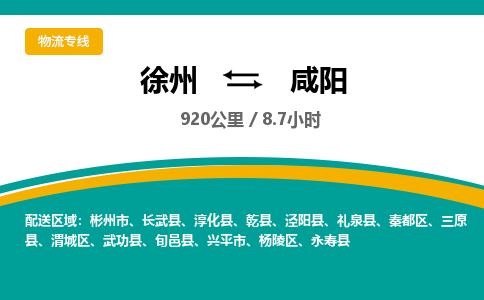 徐州到咸陽物流公司-徐州到咸陽專線物流